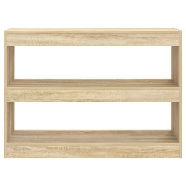 vidaXL Spintelė knygoms/kambario pertvara, ąžuolo, 100x30x72cm