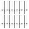 vidaXL Įmontuotas tvoros stulpas 22 vnt. Pilka 100 cm