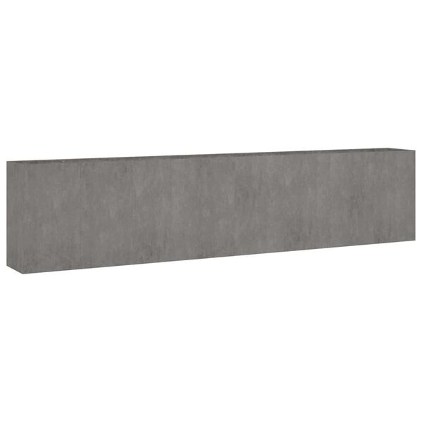 vidaXL Auk&scaron;tas sodo lovelis, 360x40x80cm, Corten plienas