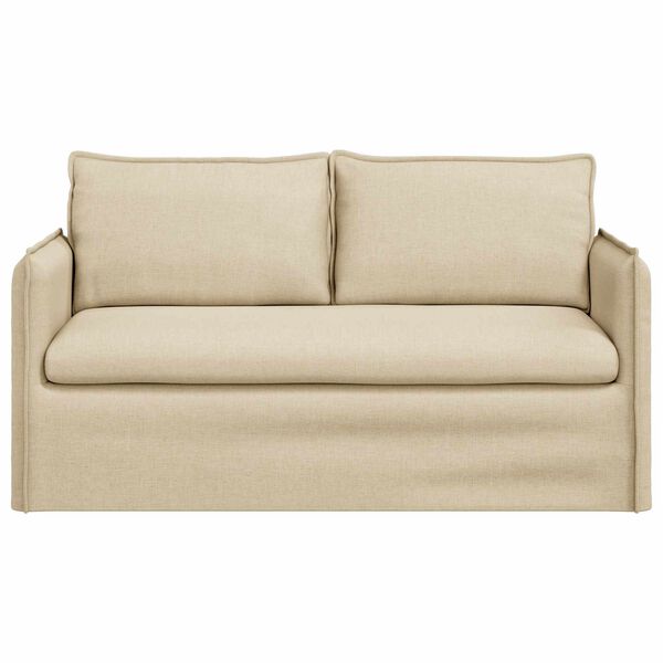 vidaXL Sofa Kreminė Bendri matmenys: 156 x 82 cm (P X G x A) Aksomas