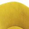 vidaXL Krėslas, geltonos spalvos, aksomas