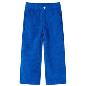 Vaiki&scaron;kos kelnės, kobalto mėlynos spalvos, velvetas, 92 dydžio