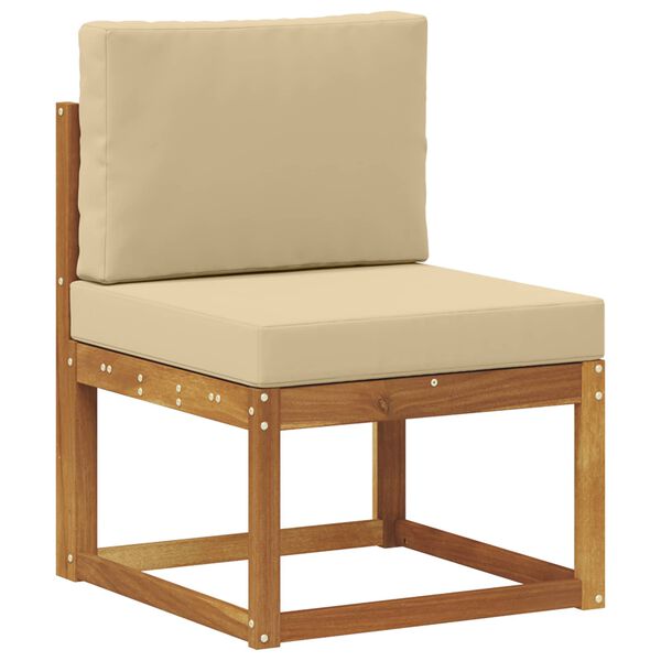 vidaXL Lauko Vidurinis Sofa Kietos akacijos mediena