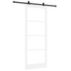 vidaXL Slankios durys ORKDAL 93 x 232 cm Balta ir juoda