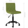 vidaXL Pasukamos valgomojo kėdės, 4vnt., &scaron;viesiai žalios, aksomas