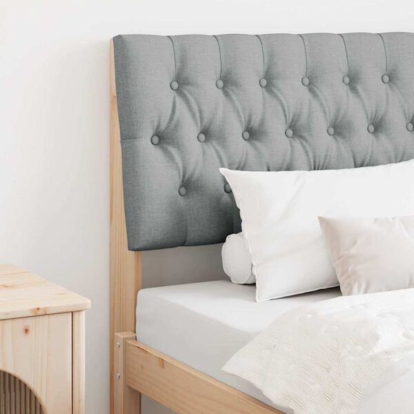 vidaXL Apmu&scaron;ta lovos galvūgalis &Scaron;viesiai pilka 90 cm