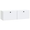 vidaXL Sieninė TV spintelė 98 x 31 x 30 cm Balta Apdirbta mediena