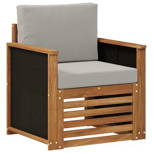 vidaXL Lauko Vidurinis Sofa Natūrali