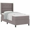 vidaXL Kiemas lova su pagalve su galvūgalio Taupe 200 x 90 cm audinys