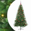 vidaXL Kalėdų eglutė su 150 LED s stovu Žalia 150 cm PE