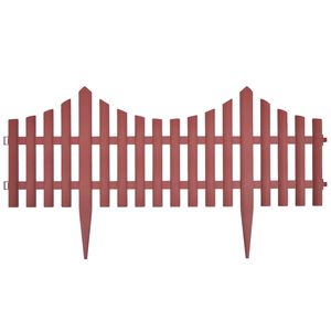 vidaXL Vejos pertvaros, 17vnt., rudos spalvos, 10m