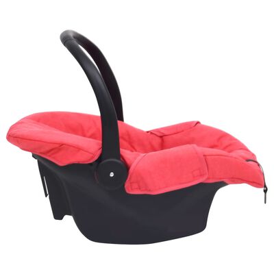 vidaXL Automobilinė kėdutė kūdikiams, raudonos spalvos, 42x65x57cm