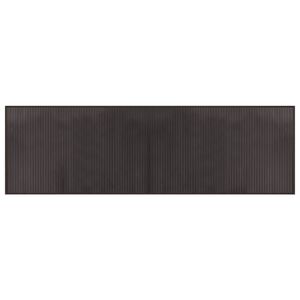 vidaXL Kilimas, stačiakampis, tamsiai rudas, 60x200 cm, bambukas