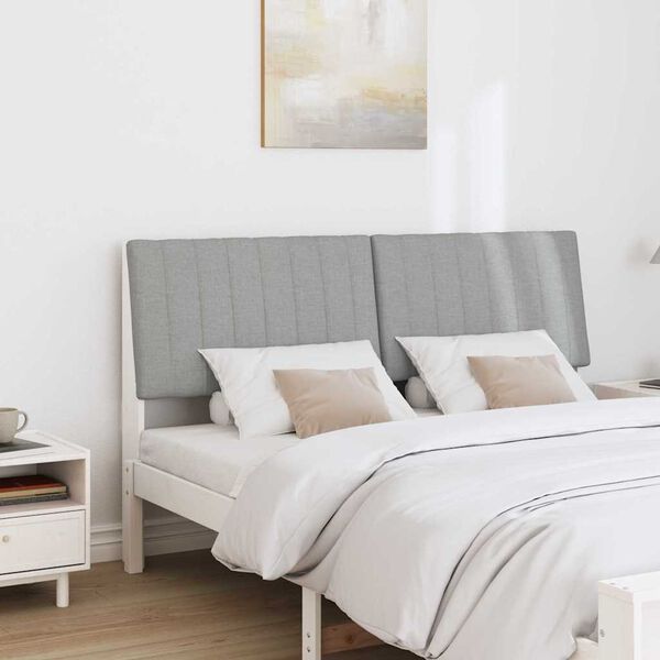 vidaXL Apmu&scaron;ta lovos galvūgalis &Scaron;viesiai pilka 150 cm