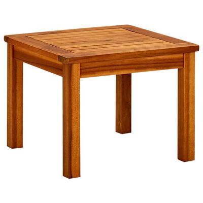 vidaXL Sodo kavos staliukas, 45x45x36cm, akacijos medienos masyvas