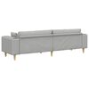 vidaXL Sofa su pagalve Debesų pilka 250 x 77 x 76 cm audinys