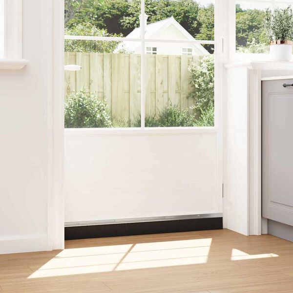 vidaXL Sukabinamų durų &scaron;epetėlių sandarikliai 6 pcs Sidabro 100 cm