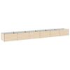 vidaXL Pakelta sodo lova Ivory 600 x 80 x 55 cm