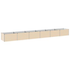 vidaXL Pakelta sodo lova Ivory 600 x 80 x 55 cm