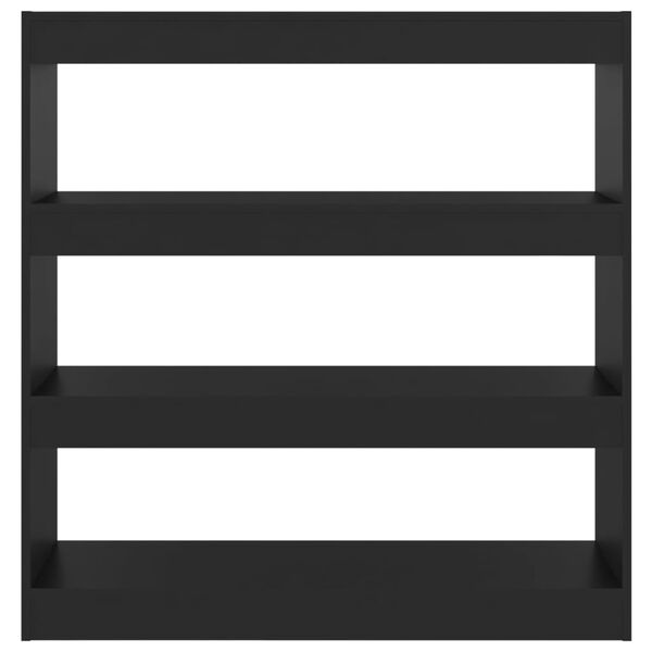 vidaXL Spintelė knygoms/kambario pertvara, juoda, 100x30x103cm