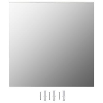 vidaXL Sieninis veidrodis, 60x60cm, kvadratinis, stiklas