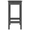 vidaXL Baro baldų komplektas, 3 dalių, pilkas, pu&scaron;ies medienos masyvas