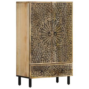 vidaXL Komoda, 60x33x100cm, mango medienos masyvas