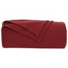 vidaXL Apklotas Bordo raudona 200 x 150 cm Flysas