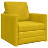 vidaXL Sofa lova 60cm Tamsiai geltona Aksomas