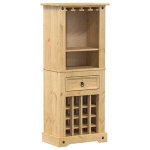 vidaXL Vyno lentyna Corona, 56x35x134,5 cm, pu&scaron;ies medienos masyvas