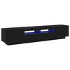 vidaXL TV spintelių komplektas 2 pcs Juoda 200 x 35 x 40 cm