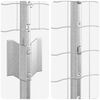 vidaXL Tvora su stulpais Sidabro 1,2 x 10 m Plienas