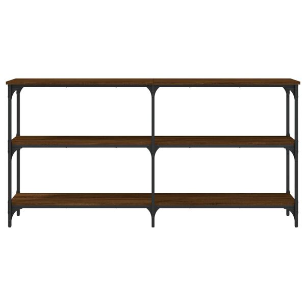 vidaXL Konsolinis staliukas, rudas ąžuolo, 150x29x75cm, mediena