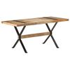 vidaXL Valgomojo stalas, 160x80x76cm, neapdorota mango mediena