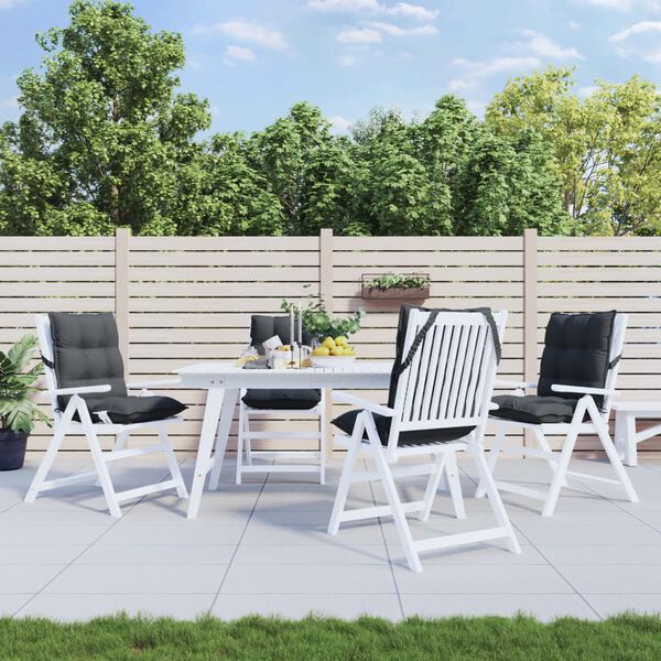 vidaXL Kėdės pagalvėlės, 4vnt., antracito, oksfordo audinys