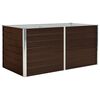 vidaXL Pakeltas sodo lovelis, rudas, 160x88x77cm, galvan. plienas