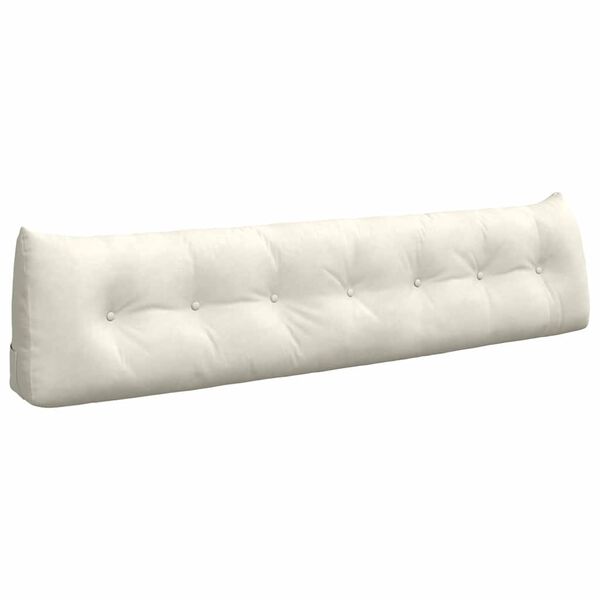 vidaXL Apsaugos Pagalvė Kreminė 200 x 24 x 50 cm Aksomas