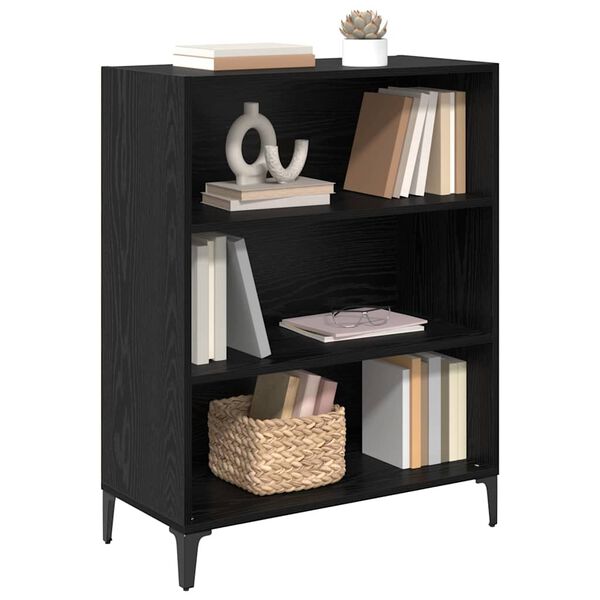 vidaXL Kabalas Juodas ąžuolas 69,5 x 32,5 x 90 cm Apdirbta mediena