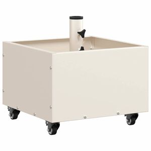 vidaXL Skėčio pagrindas Balta 45 x 45 x 45 cm Plienas