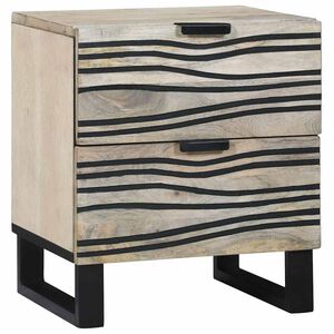 vidaXL &Scaron;alia lovos spintelė Balta 40 x 33 x 46 cm Apdirbta mediena