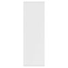 vidaXL Knygų/&scaron;oninė spintelė, balta, 50x25x80cm, apdirbta mediena