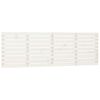 vidaXL Sieninis galvūgalis, baltas, 186x3x63cm, pu&scaron;ies masyvas