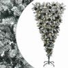 vidaXL Apverstas dirbtinis Kalėdų eglutė su &scaron;akomis 150 cm 150 LED