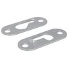 vidaXL Raktelio pakabukas 2 vnt. Sidabro 45 x 16 x 3.5 mm Geležis
