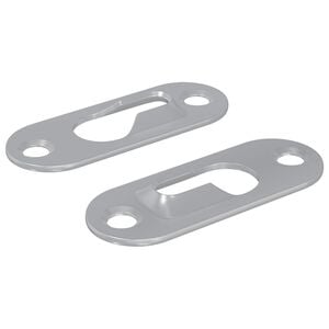 vidaXL Raktelio pakabukas 2 vnt. Sidabro 45 x 16 x 3.5 mm Geležis