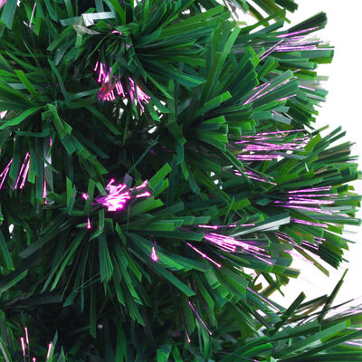 vidaXL Dirbtinė Kalėdų eglutė, žalios spalvos, 64cm, optinis pluoštas