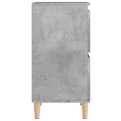 vidaXL Šoninės spintelės, 2vnt., betono pilkos, 60x35x70cm, mediena