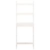 vidaXL Tualeto lentyna, balta, 63x26x171cm, pušies medienos masyvas