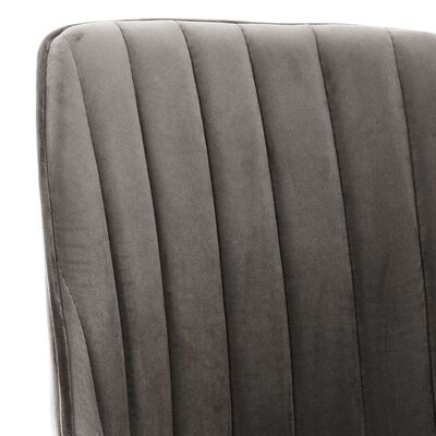 vidaXL Pasukama biuro kėdė, tamsiai pilkos spalvos, aksomas (330768)