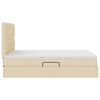 vidaXL Lova su daiktų laikymo vieta ir LED su LED Kremas 140 x 200 cm